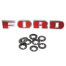 Grille Letter Set w/Starlock Washers Fits Ford 2000 3000 4000 5000