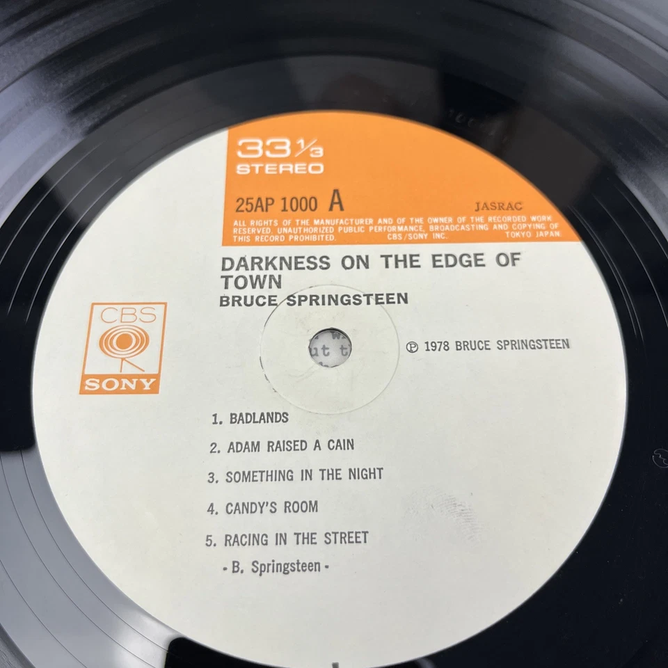 Bruce Springsteen – Darkness On The Edge Of Town 1st Japan LP Vinyl Record Rock - Bild 3 von 4