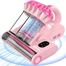 Belife M8 Mattress Vacuum Cleaner, Anti-Allergen Bed Vacuum Cleaner-Pink