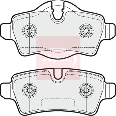 Apec Blue PD3240 Brake Pads Set fits MINI CLUBMAN COOPER R55 - R59 Rear 10 to 15