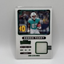 2022 Panini Contenders Erik Ezukanma Rookie Ticket Memo Patch RC RTS-EEZ