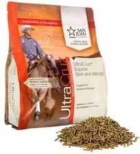 UltraCruz Equine Skin and Allergy Supplement for Horses, 4 lb, Pellet 31 Days 