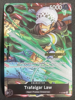 #ad Trafalgar Law P 038 Championship 2024 Event Pack One Piece Promo $34.99