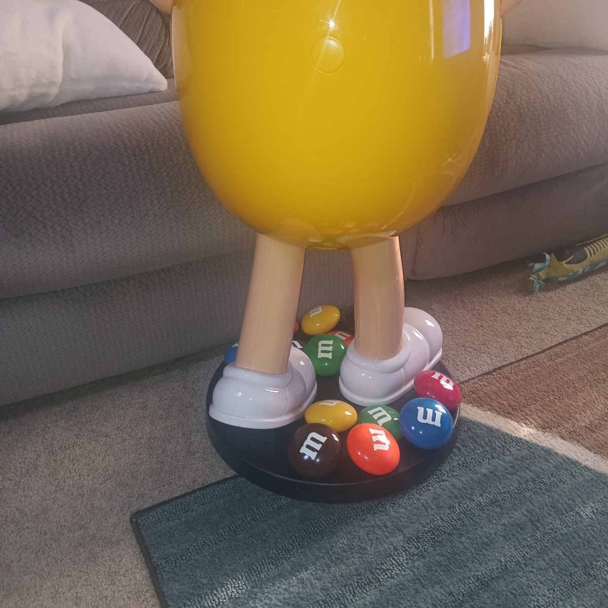M&M Yellow Hard Plastic 45” Store Display Highly Collectible