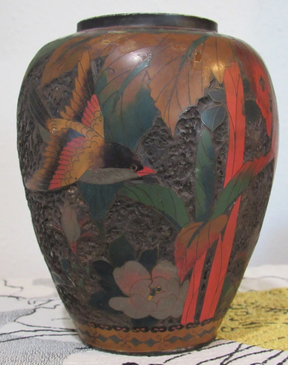 景泰蓝日本花瓶1850-1899 | eBay