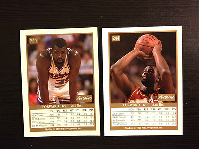1990-91 SKYBOX BASKETBALL ERROR CARD #244 SUPER RARE (NORMAL & ERROR ) 1990-91 SKYBOX BASKETBALL ERROR CARD #244 SUPER RARE (NORMAL & ERROR )