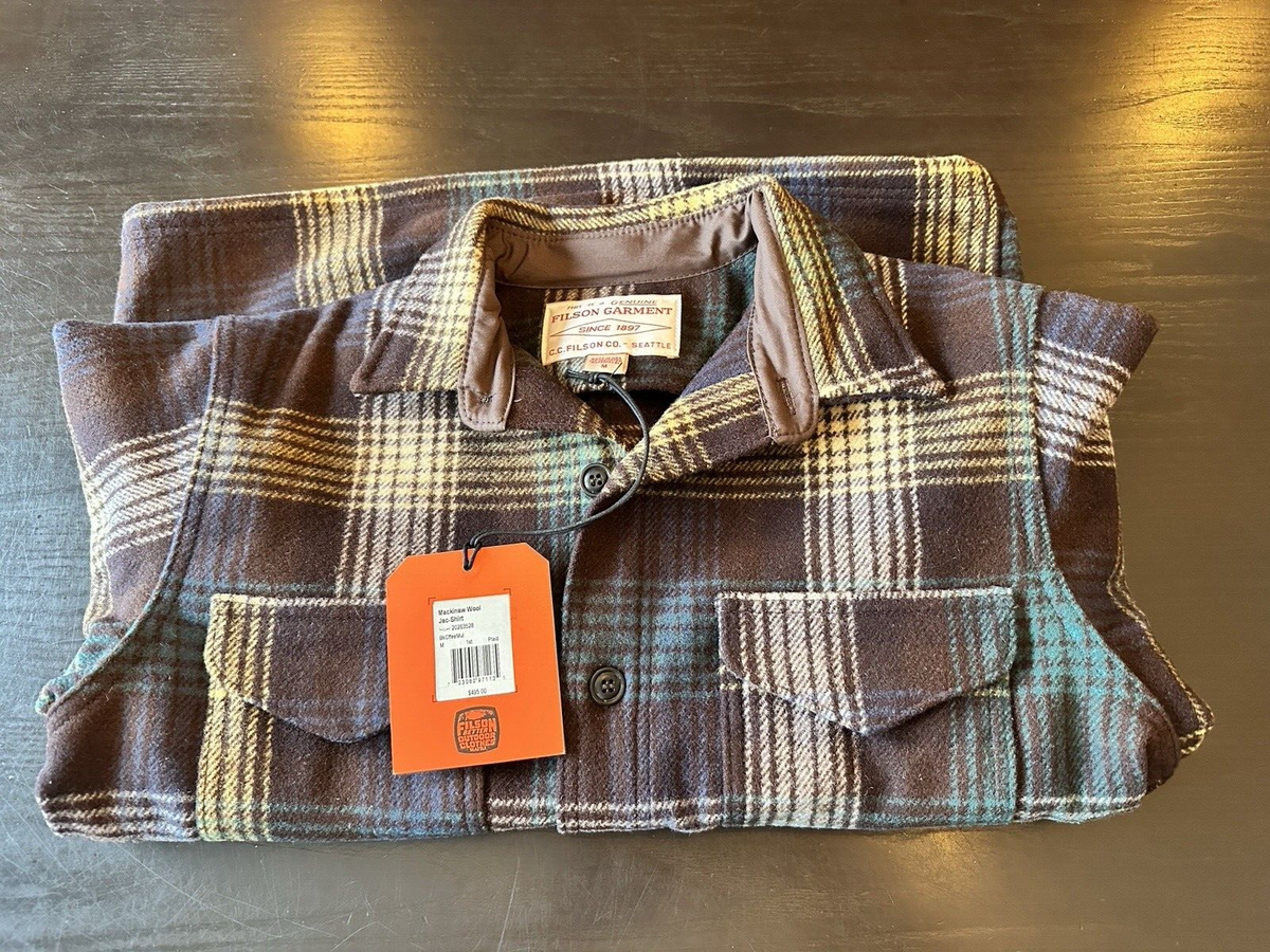 Filson Mackinaw Wool Jac Shirt BkCffeeMul Plaid Factory 1st Filson Mackinaw Wool Jac Shirt BkCffeeMul Plaid Factory 1st