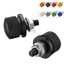 2pcs Motorcycle Aluminum Faring Bolts Screw Universal M6 For LED License Plate