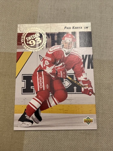 Paul Kariya 1992-93 Upper Deck #586 Rookie RC World Junior Championship Canada