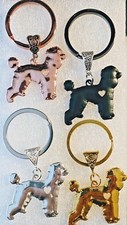 Poodle Dog New Style Key Ring Rose Gold Black Silver Gold Alloy Keyring Jewelry