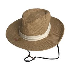 Furtalk Women Wide Brim Straw Panama Hat Fedora Summer Beach Sun Hat UPF 80 M/L