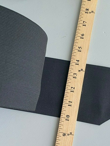 Elastic 4" 10 cm wide black Super Wide elastic trim/heavy duty elastic/Waistband - Picture 2 of 7