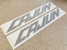 Cajun Vintage Fishing Boat Decals Vinyl 18 Pair Silver Free Shipping Cajun Vintage Fishing Boat Decals Vinyl 18 Pair Silver Free Shipping
