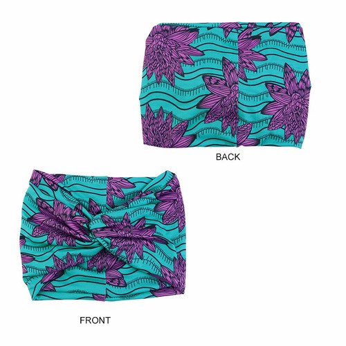 African Women Print Wide Turban Sports Headband Elastic Head Hair Band Gym Yoga - Picture 23 of 25