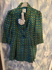 Tulle Green Cotton Jacket In Small Bnwt