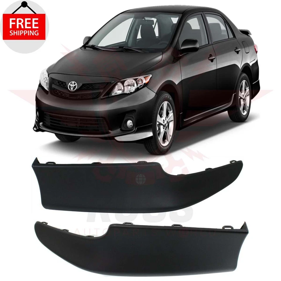 New Front Bumper Spoiler Left & Right Side 2PC For 2011 2012 2013 TOYOTA COROLLA Foto 4 de 4