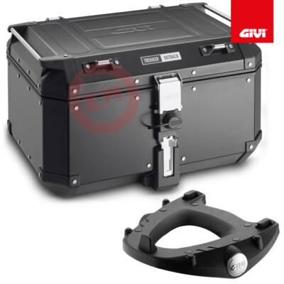 GIVI KOFFER OUTBACK OBKN58B + KIT PLATTE E200 HONDA AFRICA TWIN 750 1990-1992