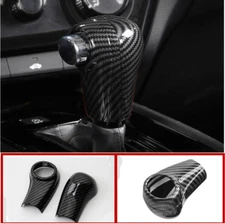 Carbon fiber Gear Shift Knob Cover Trim For Honda HR-V HRV 2016-2021