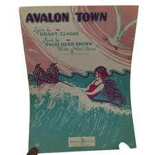 Vintage Sheet Music, Avalon Town by Grant Clarke and Nacio Herb Brown with Ukule