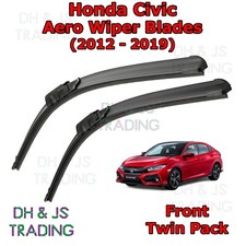 (12-19) Limpiaparabrisas Honda Civic Aero/limpiaparabrisas delantero hoja plana hatchback Estate
