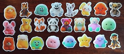 24 x SUPER NIEDLICHE TIER AUFKLEBER (SET 13) KLEINE VINYL GESCHNITTENE FORM AUFKLEBER * NEU