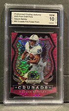 2020 Saquon Barkley Prizm Draft Pick Crusade Pink Pulsar Card #85 PGA MINT 10