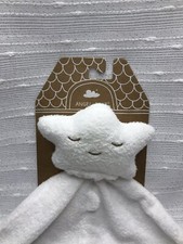 Angel Dear White Star Security Blanket Lovey Plush Cuddle Blankie Nunu Unisex