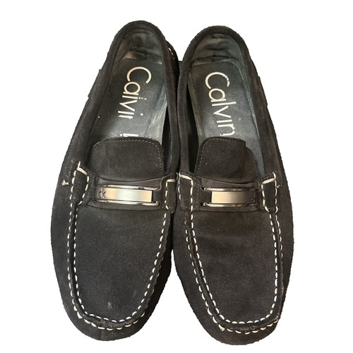 Calvin Klein Kashton Calf Suede Leather Black Cherry Shoes  display picture 3