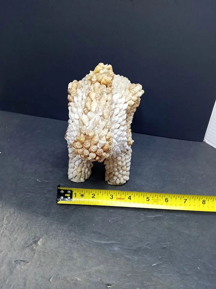 ❤️ Estatuilla grande de colección elefante cubierta con conchas necesita conchas reemplazadas VER FOTOS Foto 3 de 4