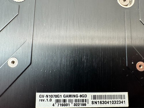 GIGABYTE NVIDIA GeForce GTX 1070 G1 8GB GDDR5 Graphics Card (GV-N1070G1) TESTED - Picture 6 of 6