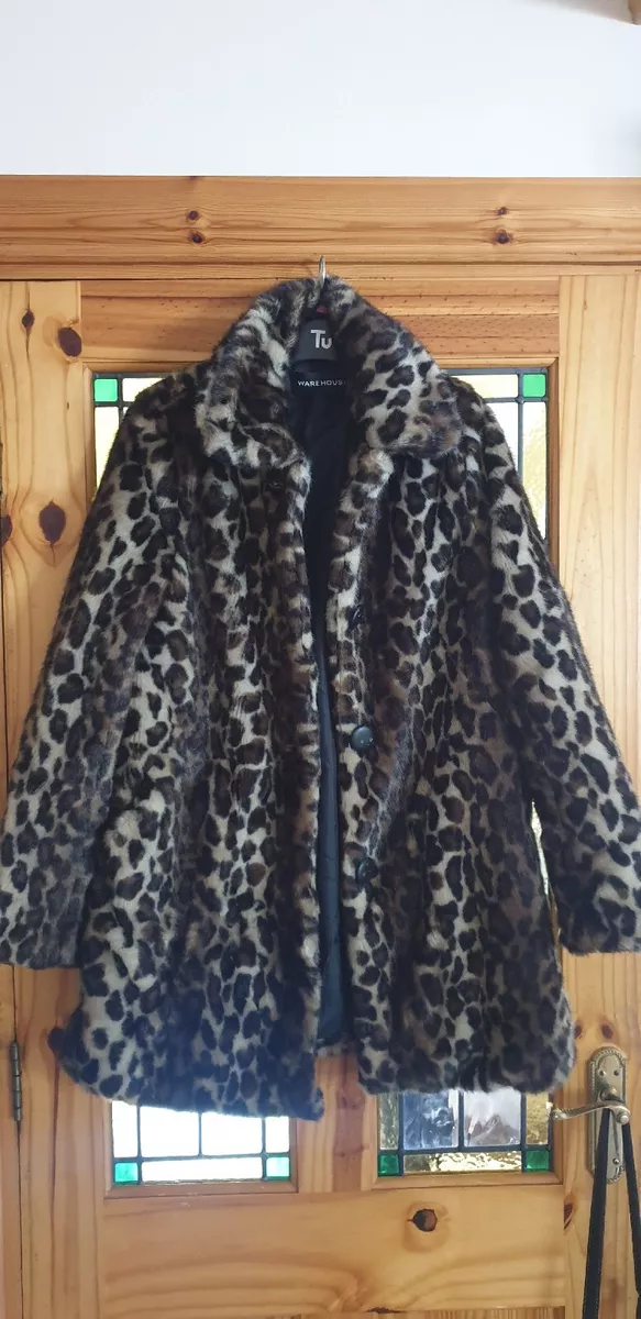Warehouse leopard print clearance coat
