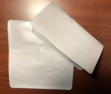 1 NEW Light Gray VINYL CHECKBOOK COVER WITH DUPLICATE FLAP