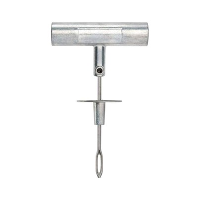 Insertion Tool Split Eye T-Handle 130mm Chrome Metal Tire Plug Repair Tool