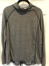 Womens UNDER ARMOUR Threadborne Hoodie HeatGear sz S NWOT Dark Gray Hooded Top