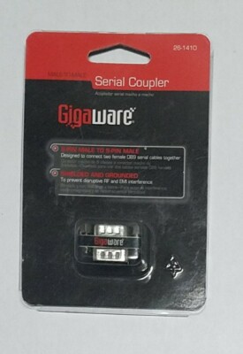 Gigaware Male-to-Male D89 Serial Coupler 26-1410 New In Package - New!