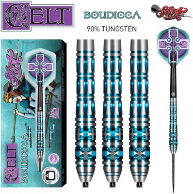 Shot! Darts - Celt Boudicca 90% Tungsten 23g 24g 25g 26g (Steel Dart) NEU