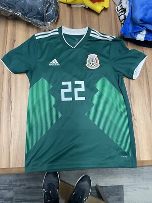 Adidas S/S Mexico Home Soccer Football Jersey World Cup 2018