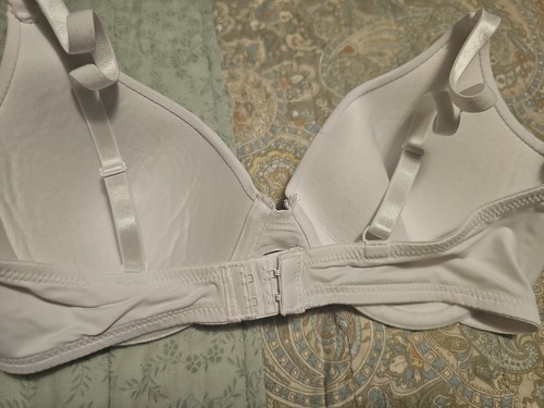 No Boundaries T-shirt Bra 34D White Underwire Padded Full Coverage - Picture 2 of 3