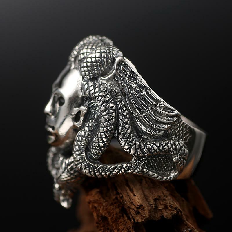 Ancienne Bague Argent Massif 925 – Motif Grec (bijou Vintage)