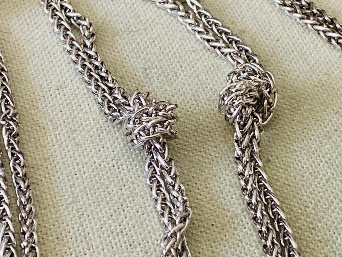 Double RL『STERLING SILVER NECKLACE』 Double Layer Pop Top Necklace – King Baby