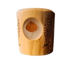 Solid Wood Rustic Colorado Aspen Candle Holder Handcrafted