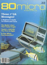 80 Micro Magazine March 1985 TRS-80 Tandy Used