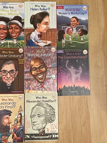 Lot of 14 Who What Was Is Books BIOGRAPHY Illustrated History Series NEW - Picture 3 of 3