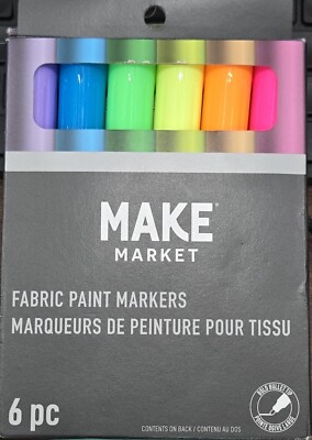 Make Market Creotime Fluorescent Fabric Paint Marker Set