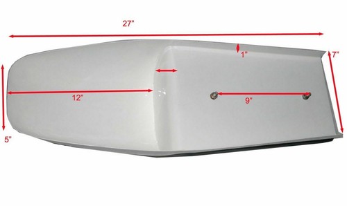 Benelli Mojave Cafe Racer 260 360 White & Cherry Petrol Fuel Tank With Seat - Bild 6 von 6