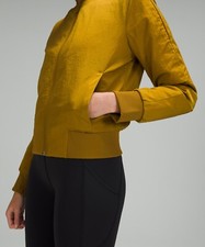 LULULEMON Non-Stop BOMBER JACKET Reversible GOLD SPICE size-4