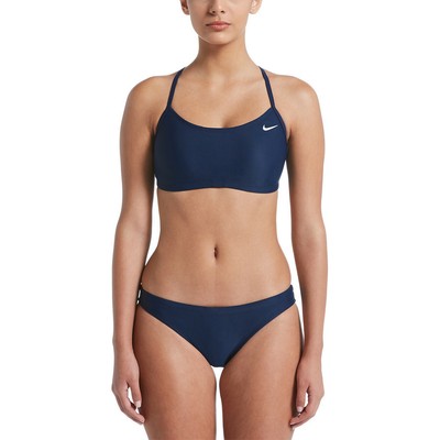nike solid racerback bikini top
