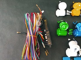 Bar top arcade parts build kit 2 4/8 joysticks 16 buttons jamma cable