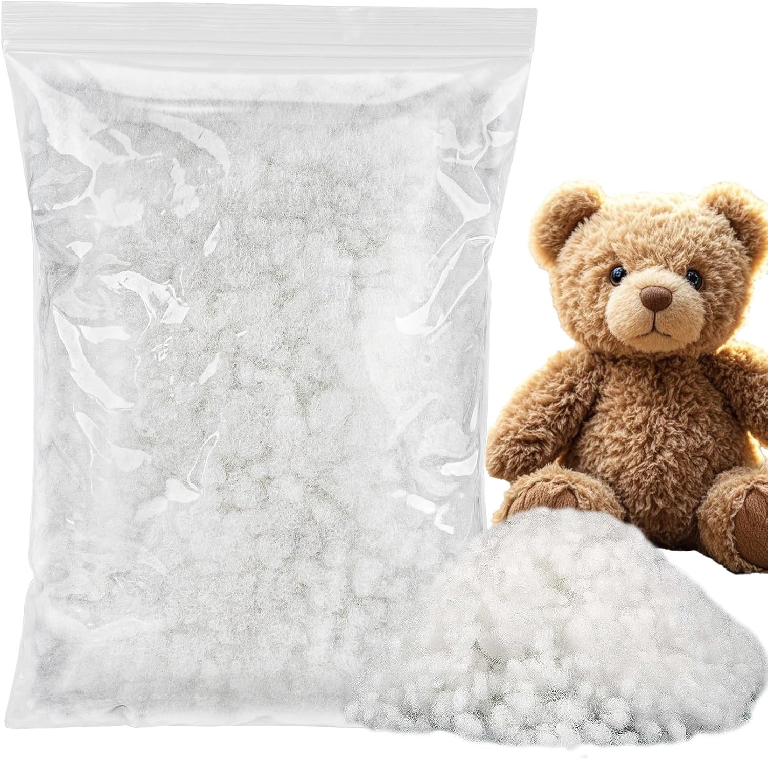 5.3 OZ RAINFLOW Polyester Fiberfill Stuffing - Premium Polyfill Stuffing for Stu