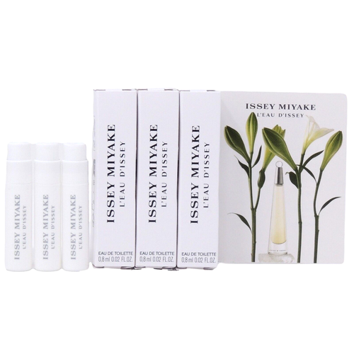 ISSEY MIYAKE L'EAU D'ISSEY EDT .8ml .02fl oz x 3 PERFUME SPRAY SAMPLE VIALS